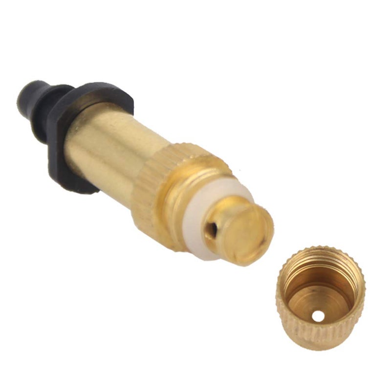 LHX 20 pcs Irrigation System Copper Nozzle Adjustable Spray Nozzle Garden Water Cooling System Irrigation Greenhouse Vegetables Lawn Watering Nozzle (Black Gold 04) - Image 3